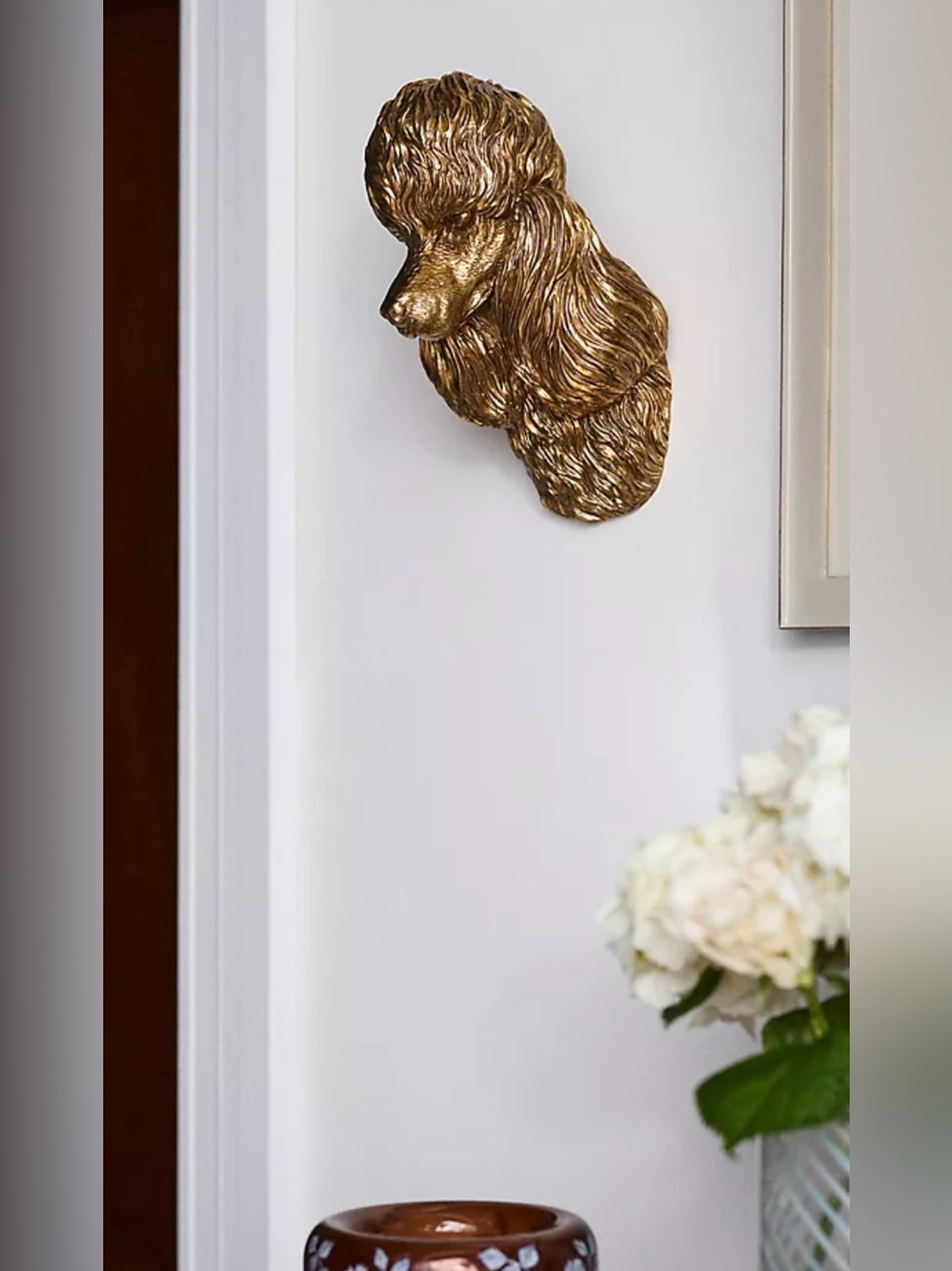 Anthropologie The Icon Wall Charm, Dog Edition, POODLE NIP